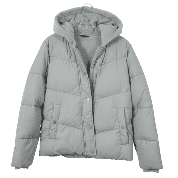 32 Degrees Heat Women’s Quilted Hooded Jacket Plush Lined, Green, X-Small