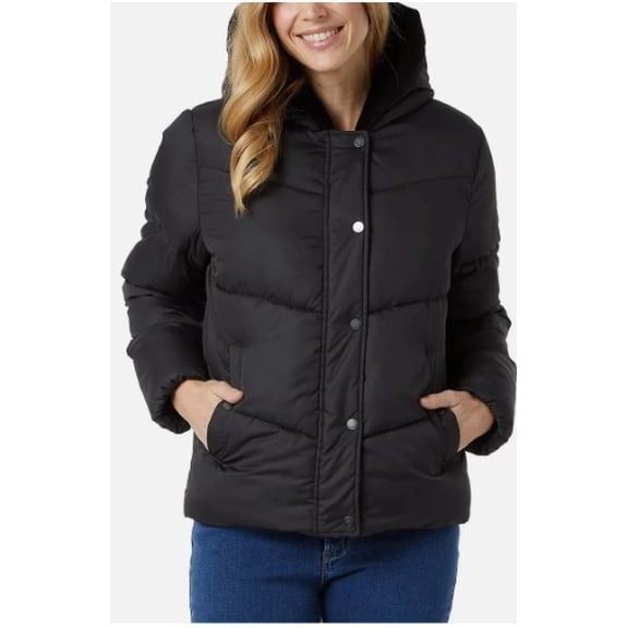 32 Degrees Heat Women’s Quilted Jacket – Lightweight Warm Outerwear - Small - Black