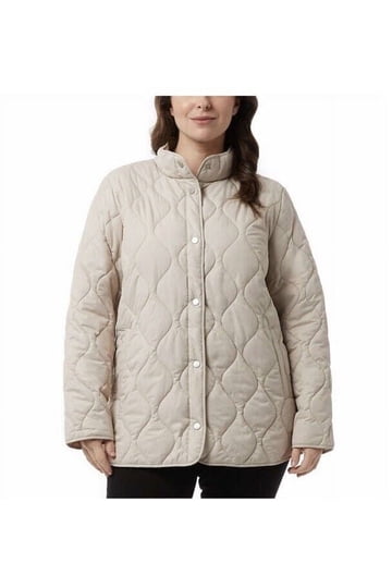 Quilted Jacket 32 Degrees Heat Women's Jacket 32 Degrees Heat Women's Quilted Plush Lined Hood Jacket, Black, Size 3X 