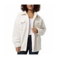 thumbnail image 1 of 32 Degrees Heat Women's Sherpa Cozy Shirt Jacket, Cream (XL/XXL), 1 of 5