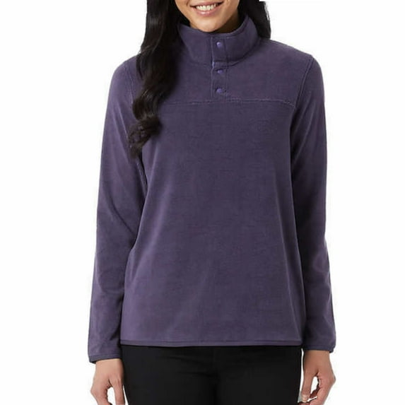 32 Degrees Heat Women’s Snap Arctic Soft Fleece Pullover Top