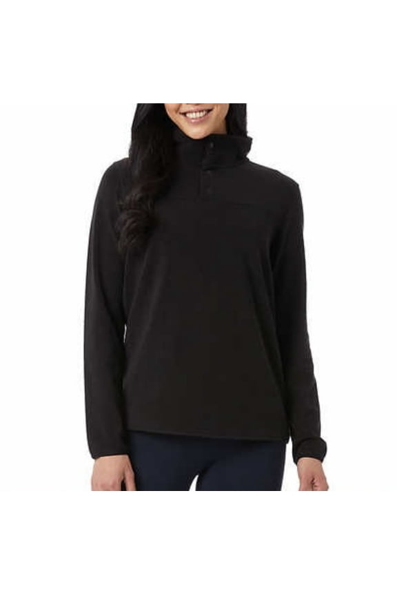 Heat Women’s Sweayshirt Snap Arctic Soft Fleece Pullover Top
