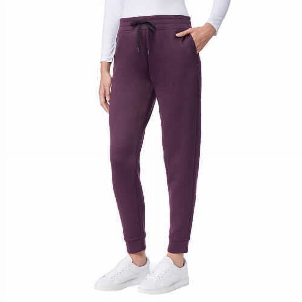 32 Degrees Heat Women s Tech Fleece Jogger Pant Heather Agate Purple X Small Walmart