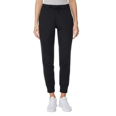 32 Degrees Heat Women's Tech Fleece Jogger Sweatpants, Black Small