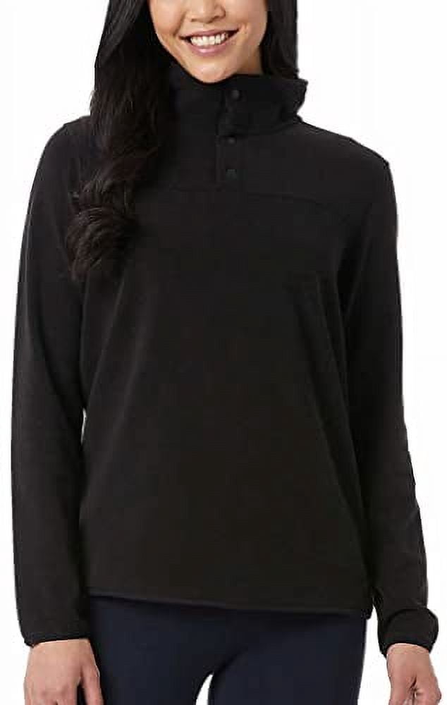 32 Degrees Heat Womens Midweight Snap Arctic Fleece Pullover
