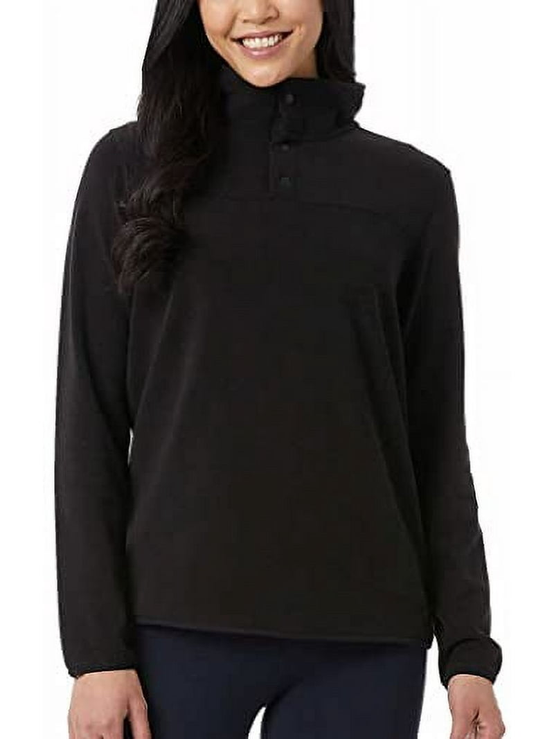 32 Degrees Heat Womens Midweight Snap Arctic Fleece Pullover