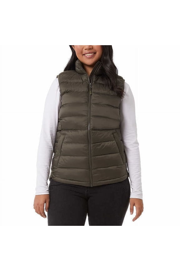 Ladies' Center front zipper closure Stand up collar Lightweight Vest