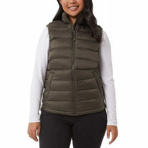 32 Degrees Ladies' Center front zipper closure Stand up collar Lightweight Vest
