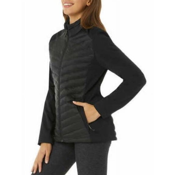 32 Degrees Ladies' Mixed Media Jacket, Black Small