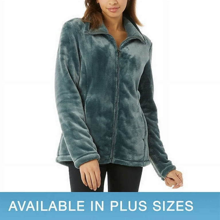 32 Degrees Ladies' Plush Jacket (XXL, Smoke Green)