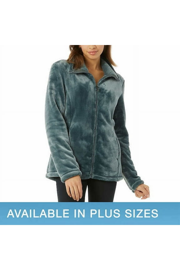 Ladies' Plush Jacket (XXL, Smoke Green)