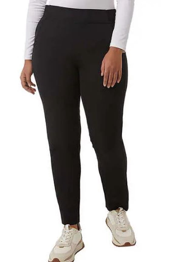 Ladies' Pull-On Comfort Pants, Black Large