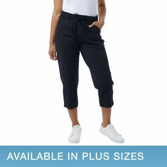 32 Degrees Ladies' Pull-on Active Capri, Black, Small