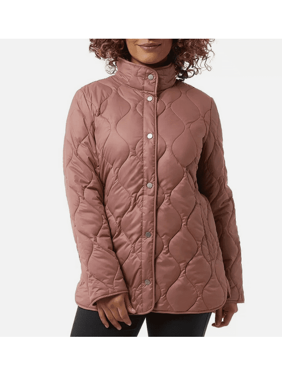 Ladies' Quilted Jacket Pink Large