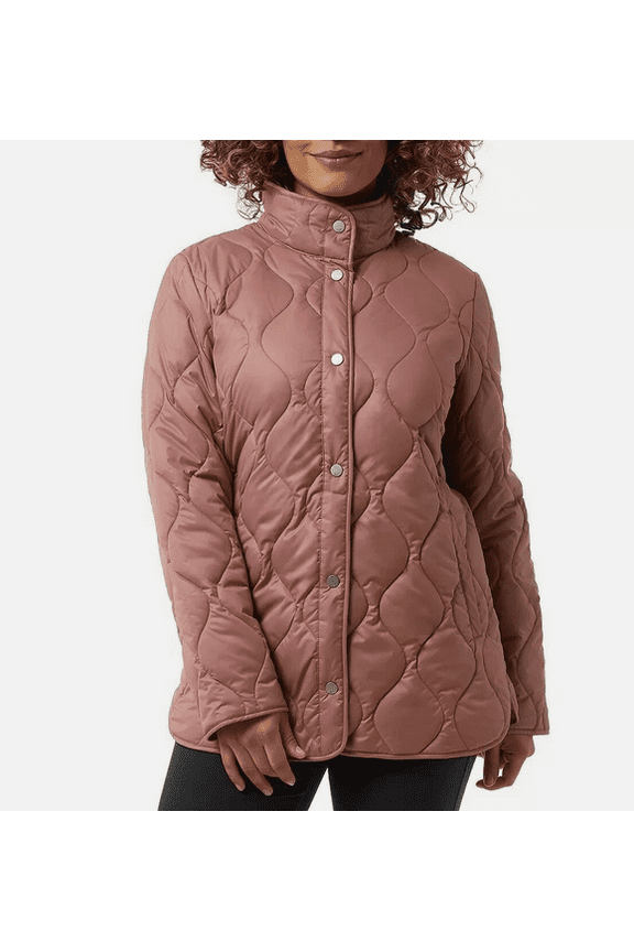 Ladies' Quilted Jacket Pink Large