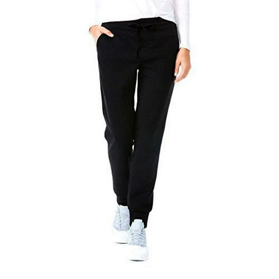 32 Degrees Ladies’ Tech Fleece Jogger (Black, XL)