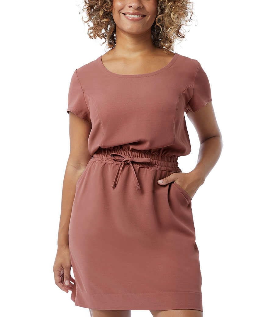 32 Degrees Ladies' Twill Drawstring Dress (Medium, Deco Rose) - Walmart.com