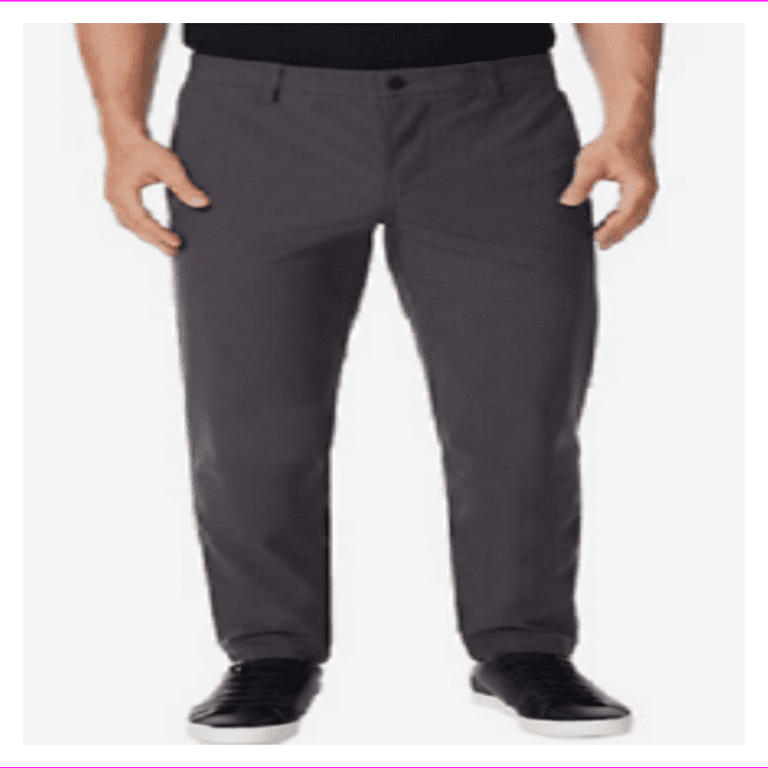 32 Degrees Men Ultra Stretch Straight Leg Zip Pocket Comfort Waist Trouser  Pants 38x34/Iron