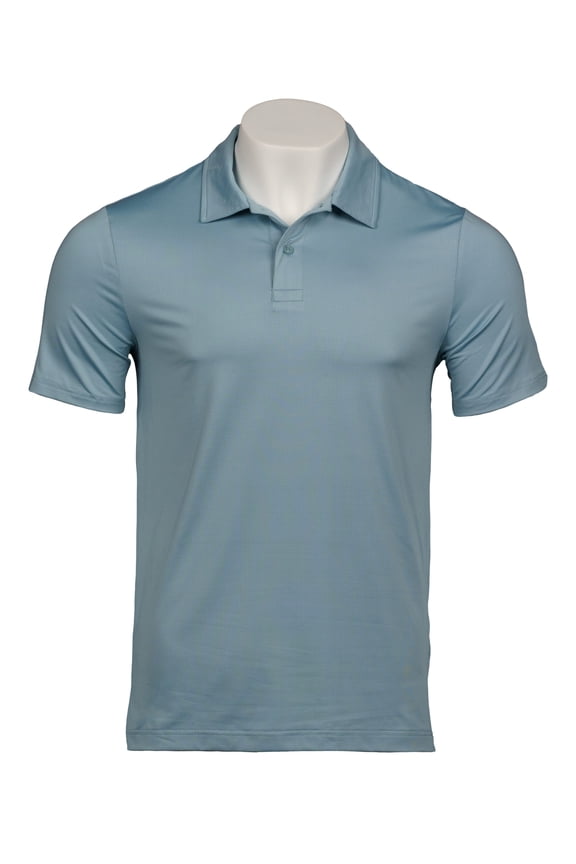 Men's 4-way Stretch Polo (Lt Blue, X-Large)