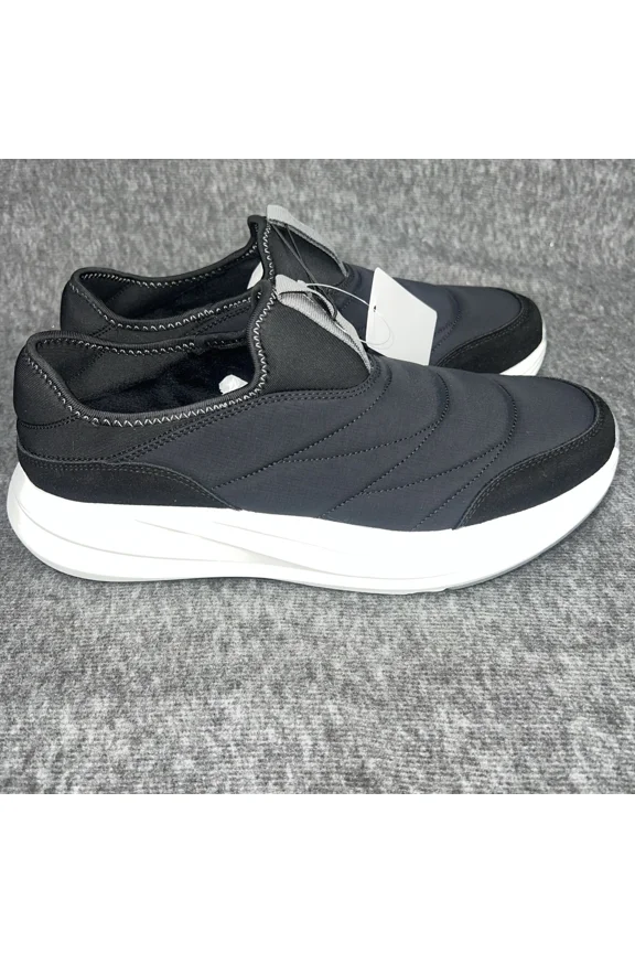 Men's Black Sneakers Slip On New Men's Black Puffer Sneaker Size 13