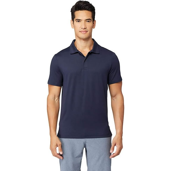 32 Degrees Men's Cool Classic Polo - Navy - Large