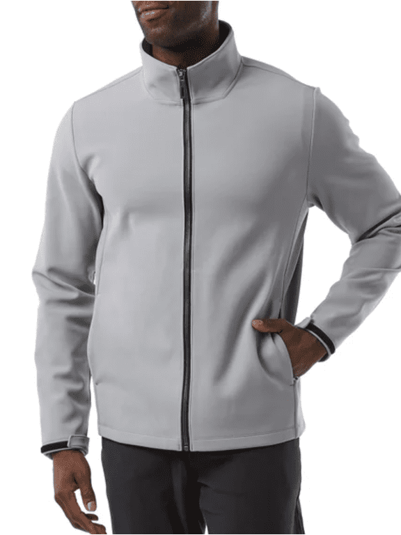 Men's Full Zip Jacket Gray Large