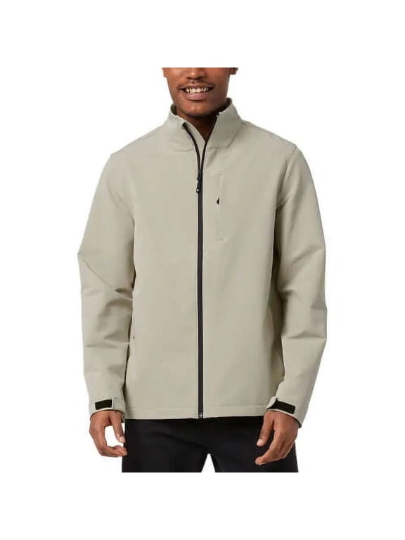 Men's Heat Full Zip Jacket, Tan Medium