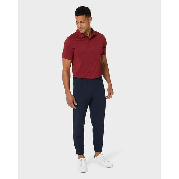 32 Degrees Men’s Tech Jogger Sweat Pants, Navy Small