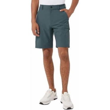 32 Degrees Tech Shorts For Men – Breathable, Elastic Waist, Zipper Pockets (S-XXL)