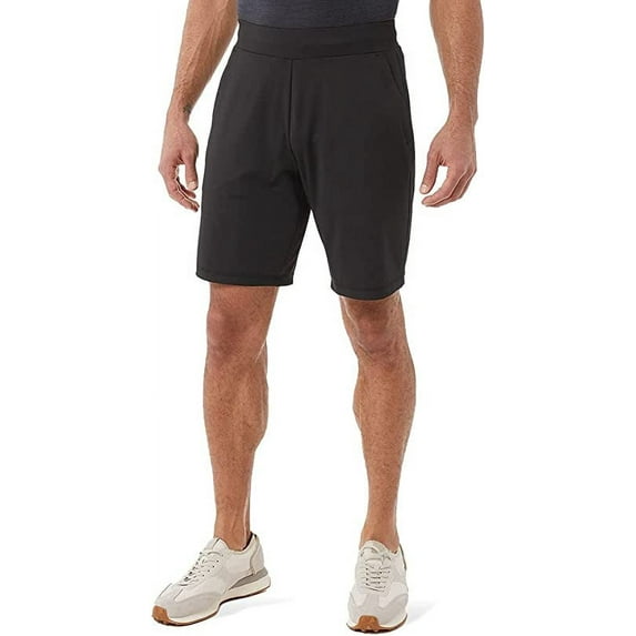 32 Degrees Men’s Tech Performance Short Black/Blue 2 PACK Medium