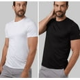 thumbnail image 1 of 32 Degrees Mens Short Sleeve Crew Neck Cool Tee, 2 Pack, Black and White, XX-Large, 1 of 6
