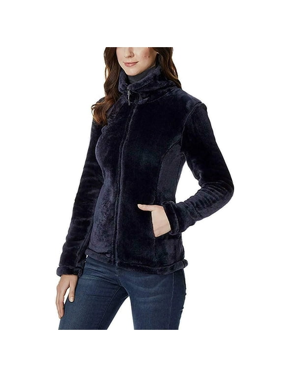 Plush Faux Fur Jacket, Women's