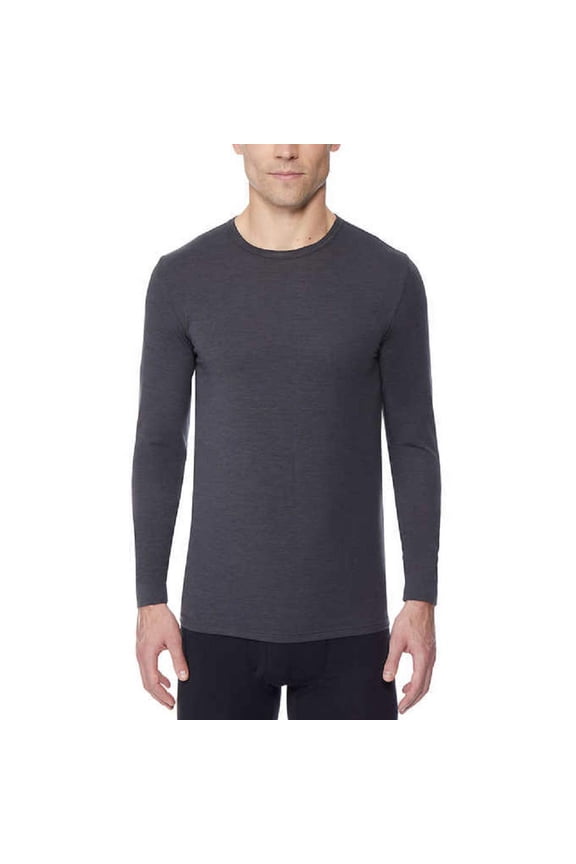 Weatherproof Men's Thermal Base Layer Long Sleeve HT Charcoal , S