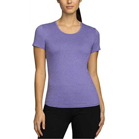 32 Degrees Weatherproof Womens Cool Tee Short Sleeve H.DP Lavender Size M