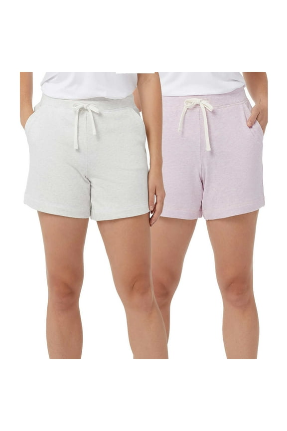 Women's 2-pack Ultra-soft Cotton Blend Jersey Casual Active Shorts
