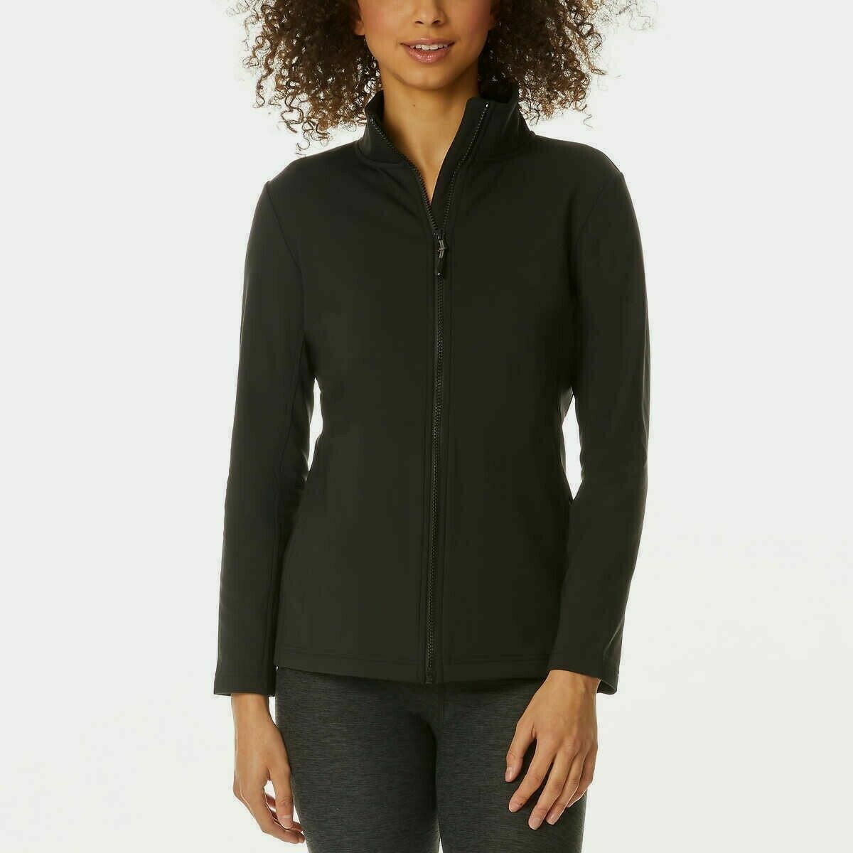 32 Degrees Women's Active Full Zip Jacket (Black, L)