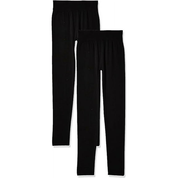 32 Degrees Women's Base Layer Heat Pant 2-Pack (Black, Small)
