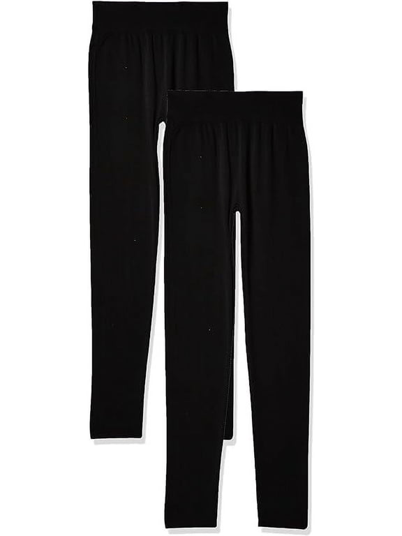 Women's Base Layer Heat Pant 2-Pack (Black, Small)