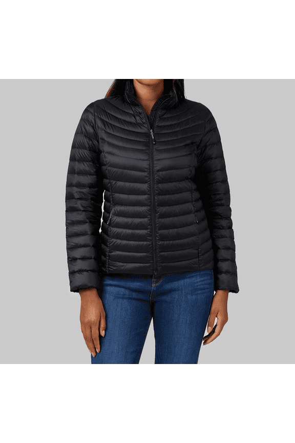 Women's Black Ultra-Light Down Packable Jacket