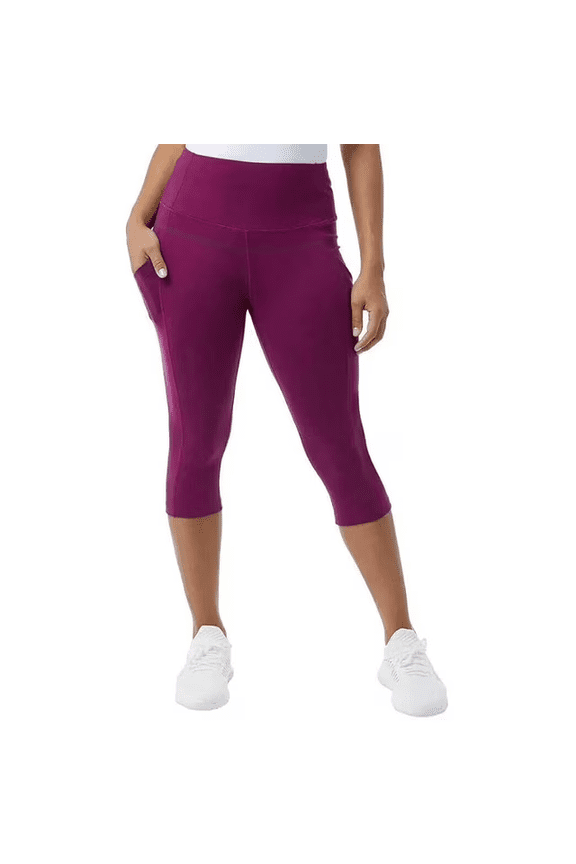 Women's Capri Leggings Plum Caspia Medium