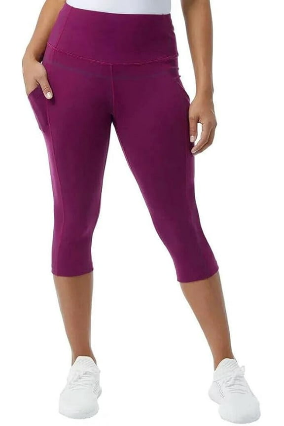 Women's Capri Leggings Plum Caspia S