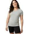 thumbnail image 1 of 32 Degrees Women's Cool Fitted T-Shirt - Matcha Gray - Medium, 1 of 2