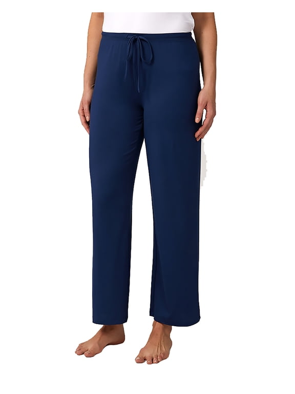 Women's Cool Lightweight Relaxed Fit Sleep Pant - Inky Indigo - Large