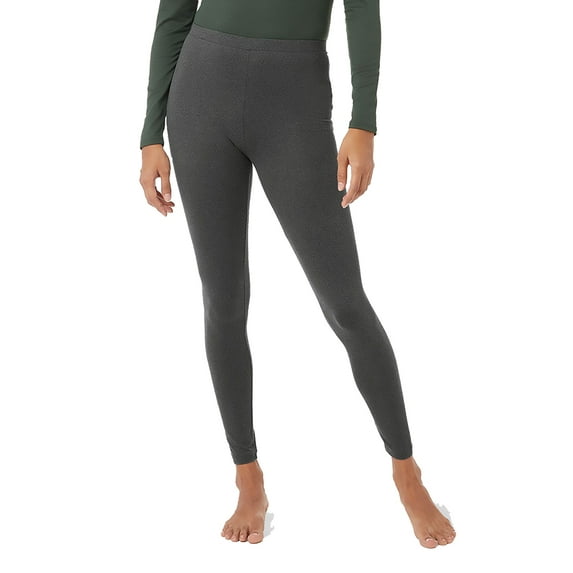 32 Degrees Women's Lightweight Baselayer Leggings - Charcoal Heather - Small