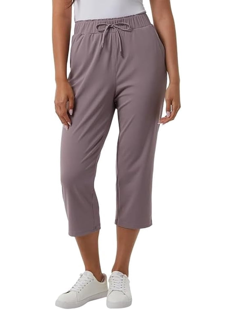 32 Degrees Women's Nylon Lux Capri Purple XS - Walmart.com