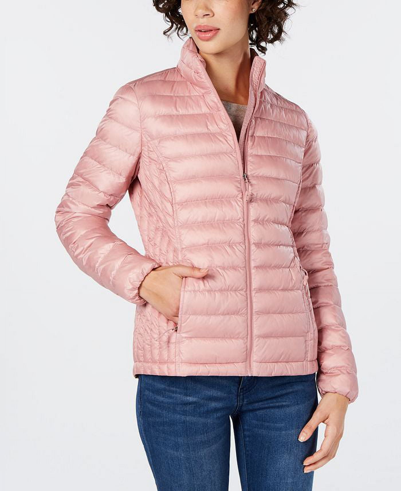 32 Degrees Women s Packable Down Puffer Coat Pink Size L Walmart