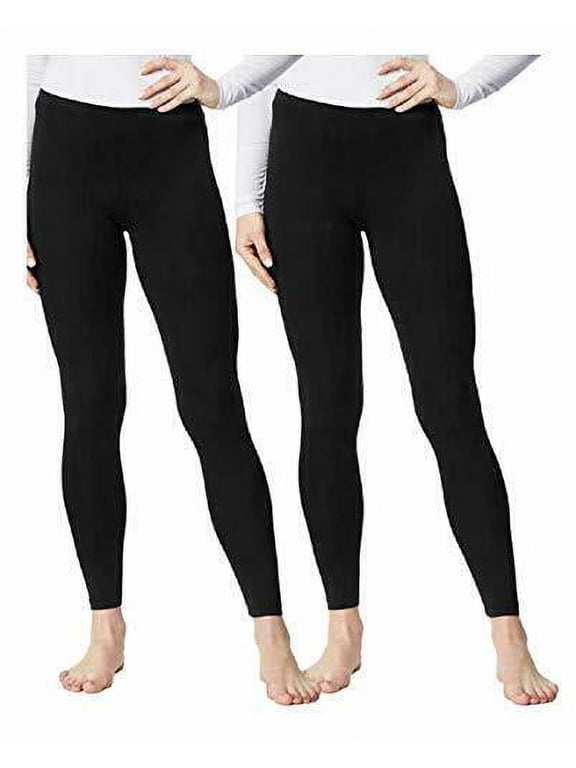 Women's Pants Sz M Base Layer Heat 2-pack Anti-Odor Black