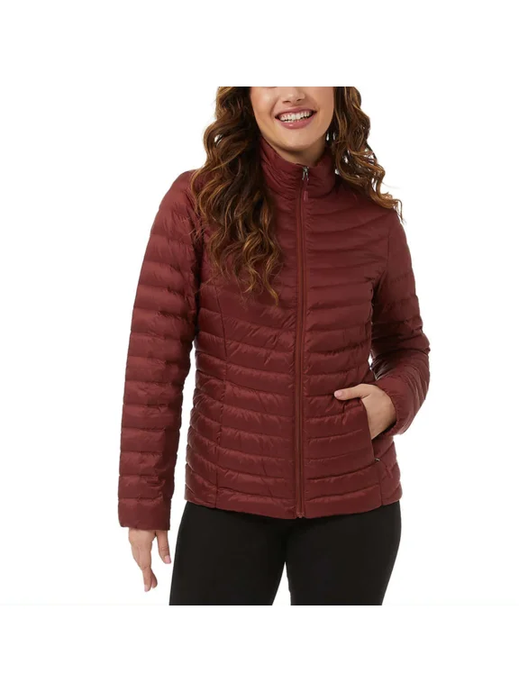 Women's Plus Down Filled Lightweight Jacket Red-Spiced Apple
