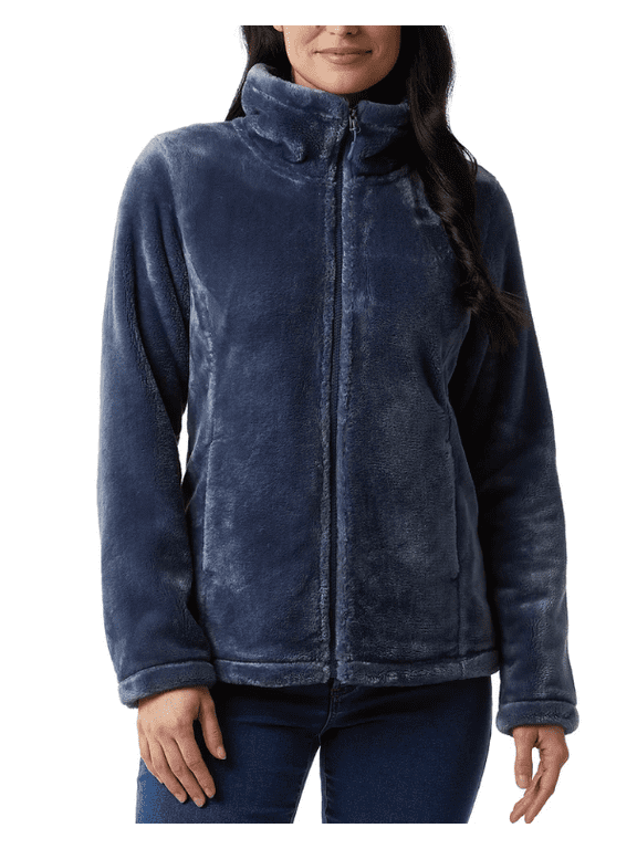 Women's Plush Jacket Blue Medium