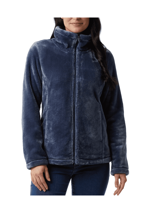 Women's Plush Jacket Blue Medium